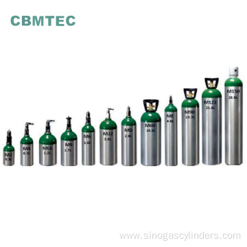 Portable 4.6L Medical Oxygen Aluminum Cylinder for Hospital